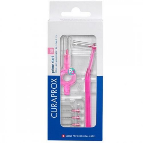Curaprox Prime Plus Handy Interdental Brushes with Holder 5 Pcs