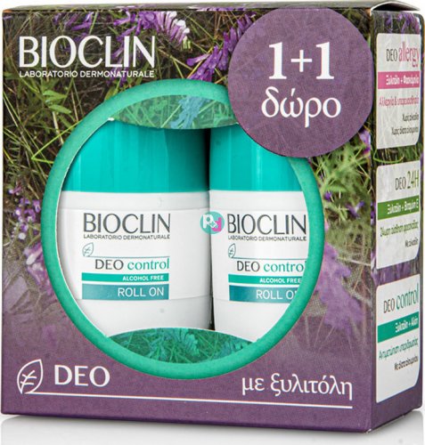 Bioclin Promo Deo Control Alcohol Free Roll-on  50ml 1+1 Δώρο