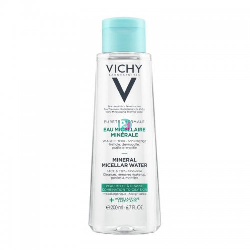 Vichy Purete Thermale Mineral Micellar Water For Mixed - Oily Skin 200ml