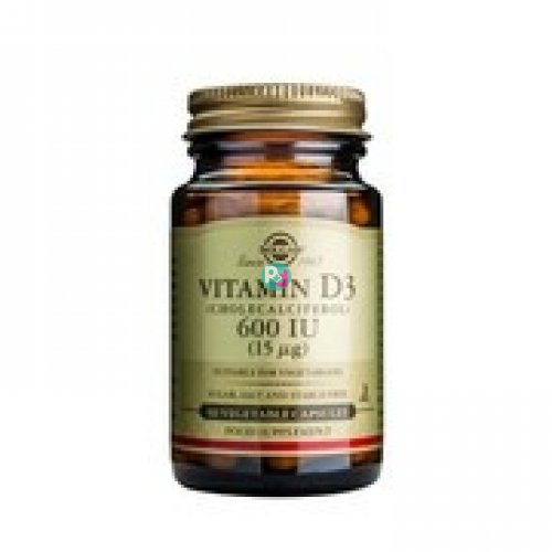 Solgar Vitamin D3 600IU-Βιταμίνη D3 60Caps