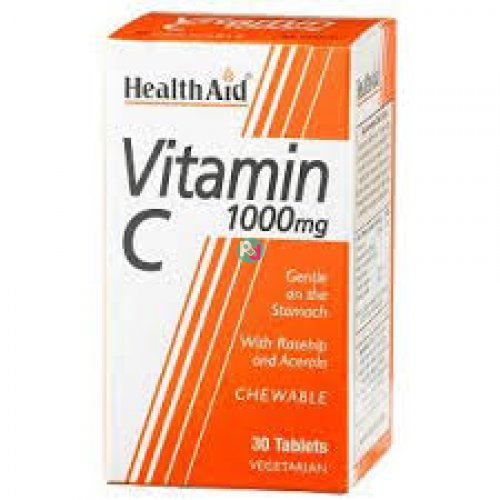 Health Aid Vitamin C 1000mg 30tabl chewable