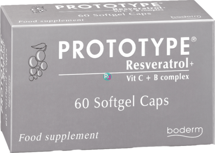 Prototype Resveratrol + Vit C + B Complex 60Softgel Caps