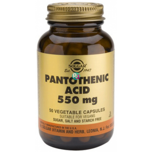 Solgar pantothenic Acid 550mg 50Caps