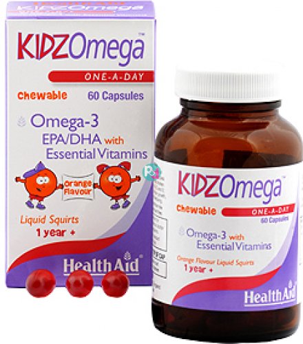 Health Aid KidzOmega  60 Chewable Caps
