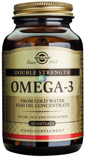 Solgar Omega-3 Double Strength-Ωμέγα-3 60 Softgels 