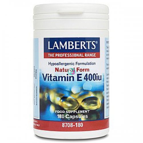 Lamberts Vitamin E 400iu 180 Caps