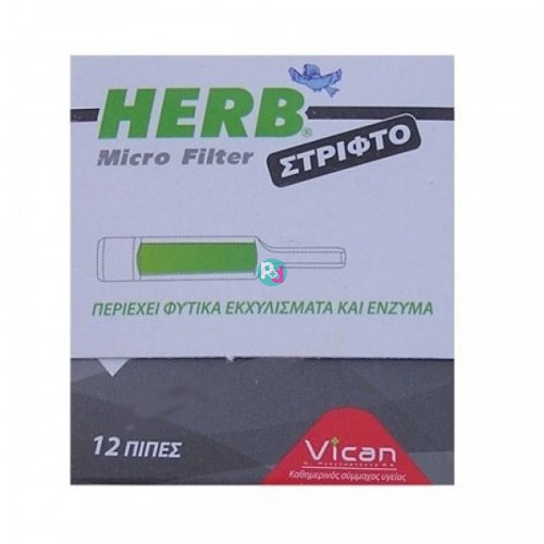 Herb Micro Filter Twisted 12 Pipes
