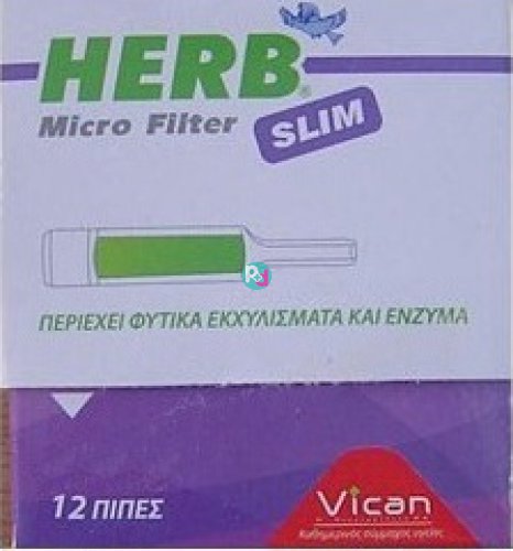 Vican Herb Micro Filter Slim 12 Pipes