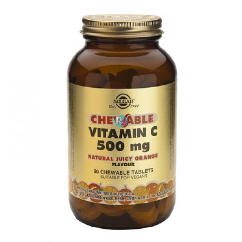 Solgar Vitamin C 500mg 90 Chewable Tablets