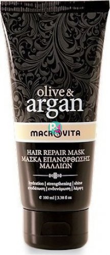 Macrovita Olive & Argan Μάσκα Επανόρθωσης Μαλλιών 100ml
