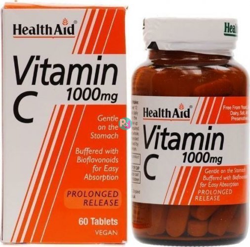 Health Aid Vitamin C 1000mg Με Βιοφλαβονοειδή 60Tabs