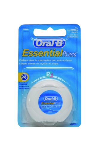 Oral B Essential Floss Οδοντικό Νήμα Κερωμένο 50m