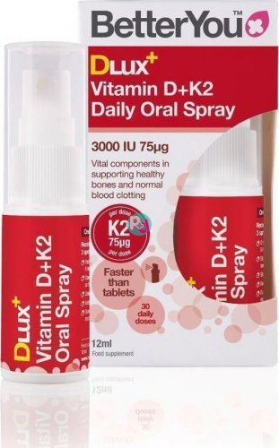 D Lux Vitamin D+K2 3000 iu 75μg Spray 12ml