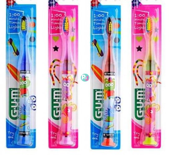 Gum Sunstar 903 Light-Up Kids Toothbrush Soft 7-9 Years