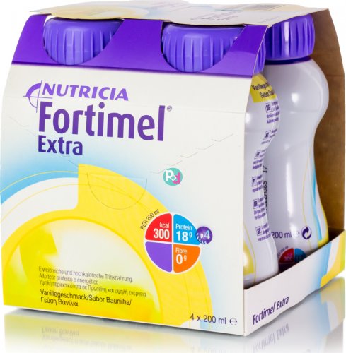 Nutricia Fortimel Extra Vanillia 4x200ml