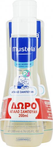 Mustela Bebe Gentle Shampoo 500ml & Δώρο 200ml