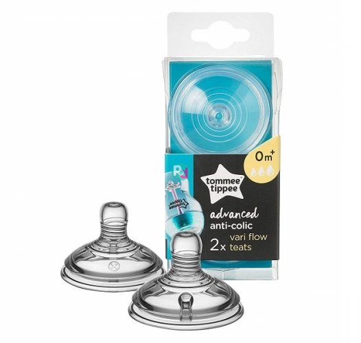 Tommee Tippee Closer to Nature Vari Flow Teats 0+ months - 2 pieces