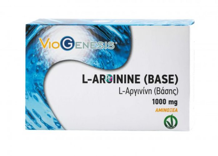 Viogenesis L-Arginine (Base) 1000mg 60 Δισκία 