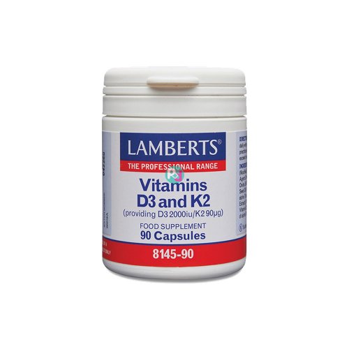 Lamberts Vitamin D3 1000iu & K2 90µg 90Caps
