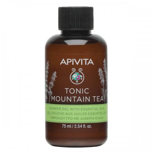 Apivita Mini Tonic Mountain Tea, Mini Αφρόλουτρο 75ml