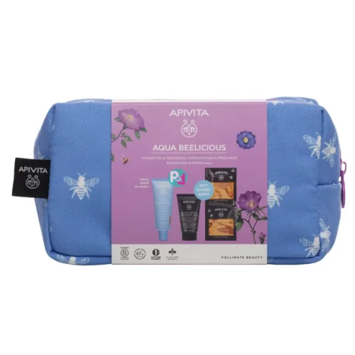 Apivita Aqua Beelicious Fine Fluid Moisturizer for Natural Glow Gift Box