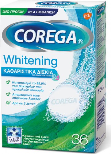 Corega Whitening 36 Cleaning Tablets