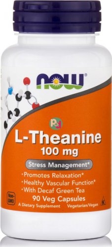 Now L Theanine 100 mg, 90 vcaps