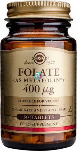 Solgar Folate (Metafolin) 400 μg 50 tabs