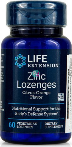 Life Extension Zinc Lozenges 60 Vegetarian Lozenges 
