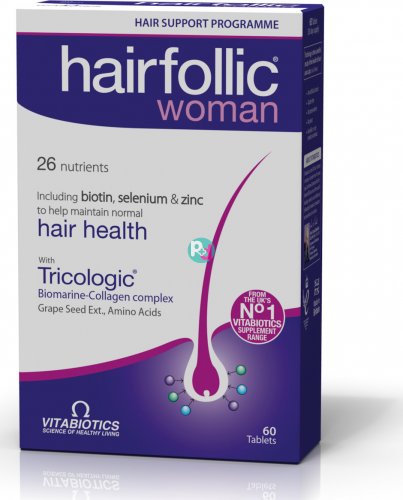 Vitabiotics Hairfollic Woman Hair Health with Tricologic 60tabs