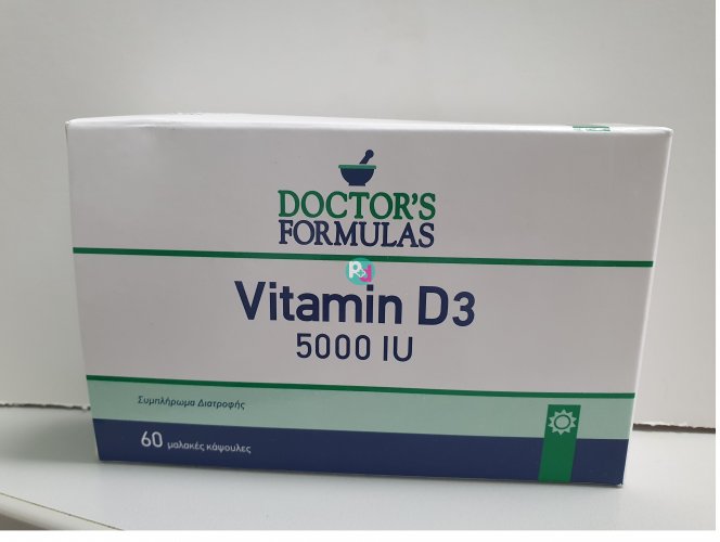 Doctor's Formulas Vitamin D3 5000 IU 60 μαλακές κάψουλες 