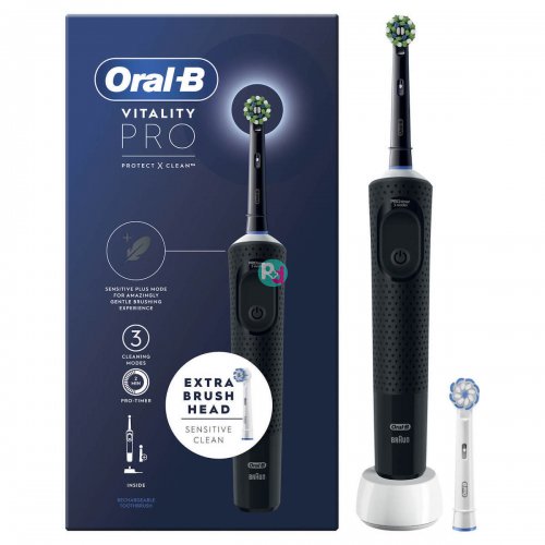 Oral-B Vitality Pro Protect X  Clean Black Electric Toothbrush 1 pcs