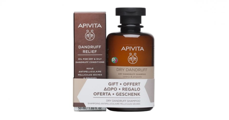 Apivita Promo Dandruff Relief Oil 50ml & Dry Dandruff Shampoo 250ml