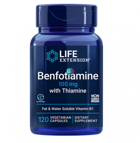 Life Extension Benfotiamine With Thiamine 100mg 120Caps