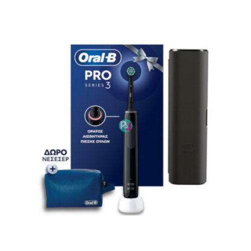 Oral-B Pro Series 3 Black Ηλεκτρική Οδοντόβουρτσα 1τμχ