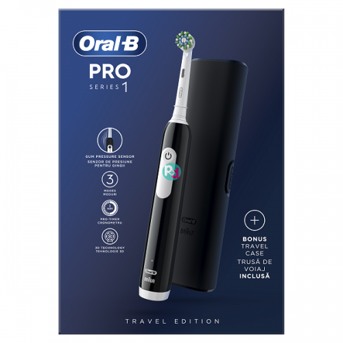 Oral-B Pro Series 1 Black Ηλεκτρική Οδοντόβουρτσα 1τμχ