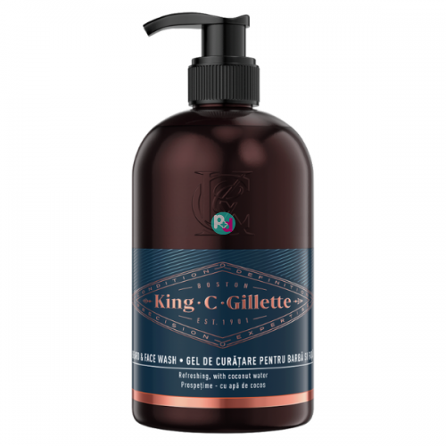 King C Gillette Καθαριστικό για Γένια & Πρόσωπο 350ml