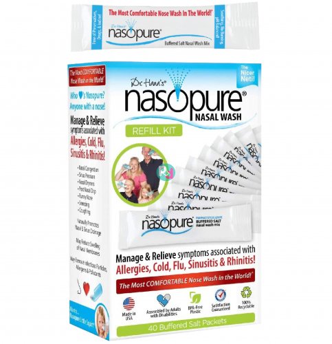 Nasopure Nasal Wash Refill Kit 40 Salt Packets 