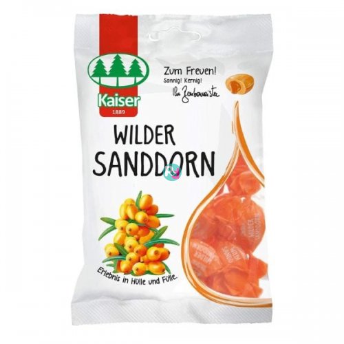 Kaiser Wilder Sanddorn, Cough & Sore Throat Candies With Seahorse 60gr