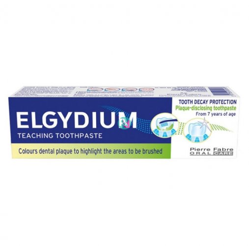 Elgydium Educational Toothpaste Revealing  Dental Plaque 50ml.