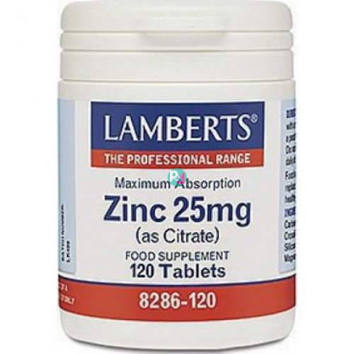 Lamberts Zinc 25mg (Citrate) 120tabs