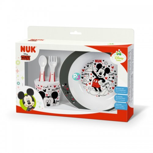 Nuk Set Φαγητού Disney Mickey 9m+ 4 Tεμάχια