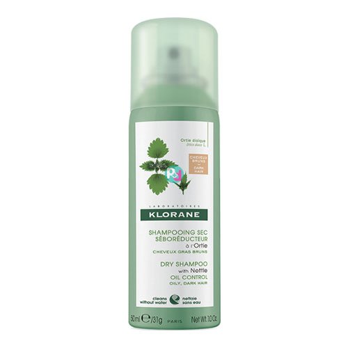 Klorane Shampooing Sec a L 'Ortie with Nettle for Brown / Black Hair 50ml