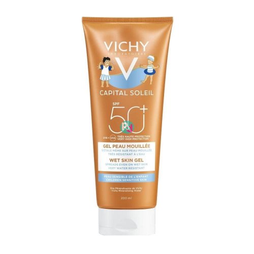 Vichy Capital Soleil Spf50 Wet Skin Gel Kids 200ml
