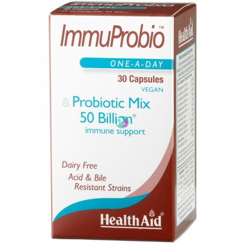Health Aid ImmuProbio 50 Billion 30 Herbal Capsules