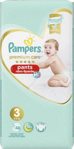Pampers Premium Care Pants No3 6-11kg 48τμχ 