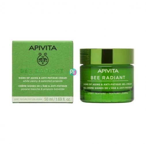Apivita Bee Radiant Light Textured Day Cream-Gel 50ml New