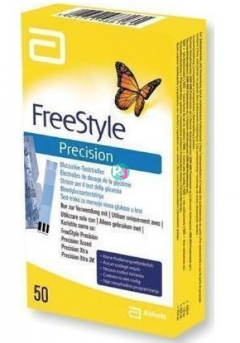 Freestyle Precision Blood Glucose Test Strips 50Strips