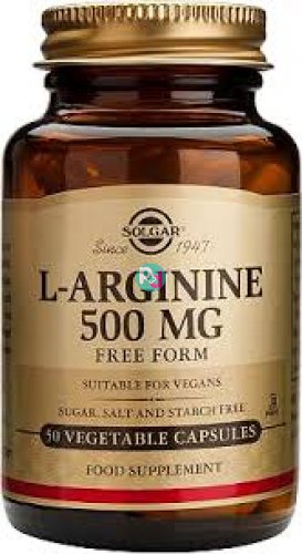 Solgar L-Arginine 500 mg Vegetable  50 Capsules