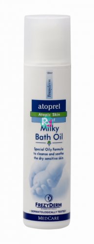 Frezyderm Atoprel  Milky Bath Oil-Λάδι Μπάνιου Για Καθαρισμό Ξηρού Δέρματος 2X125ML